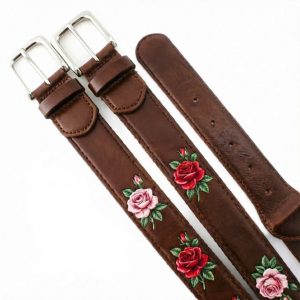 Leather Belt with Printing
